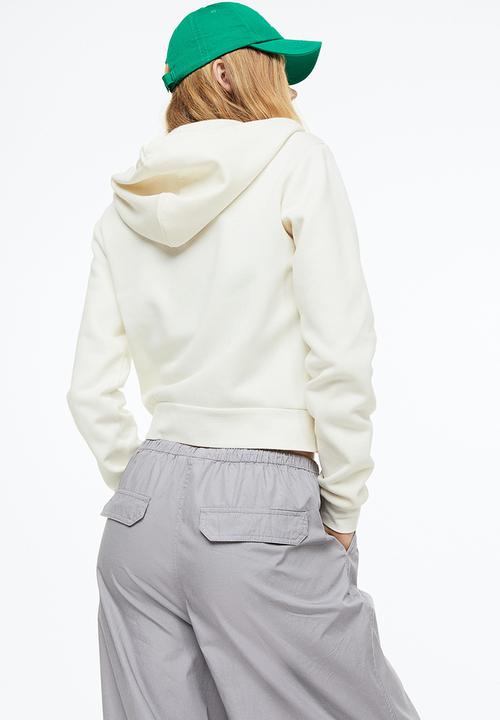 H&M - Short zip-through hoodie - cream