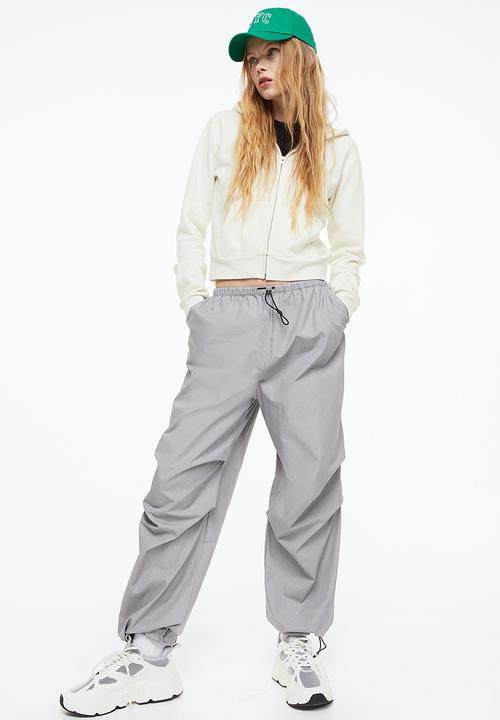 H&M - Short zip-through hoodie - cream