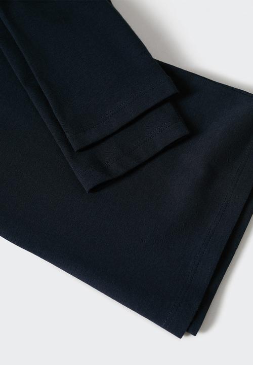 MANGO - T-shirt basicat - navy