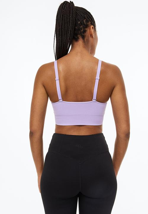 H&M - Drymove™ medium support sports bra - light purple