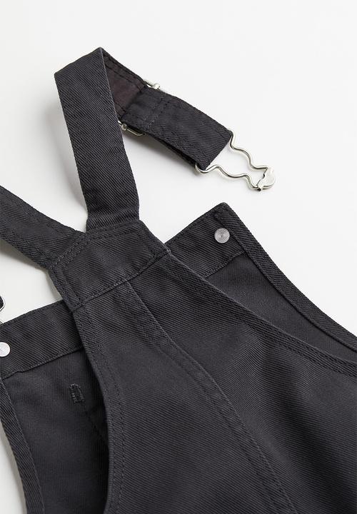 H&M - 2-piece cotton set - dark grey/striped