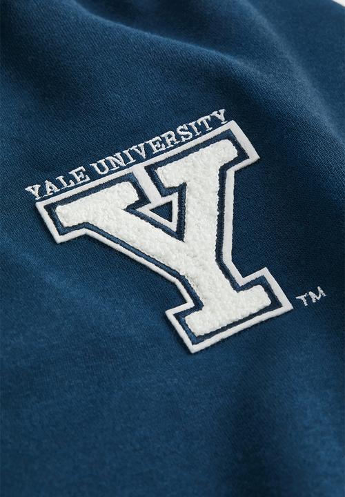 H&M - Oversized printed hoodie - dark blue/yale