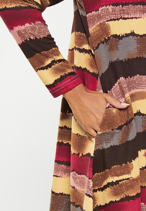 Stella Morgan - Printed long sleeve knit dress - multi 