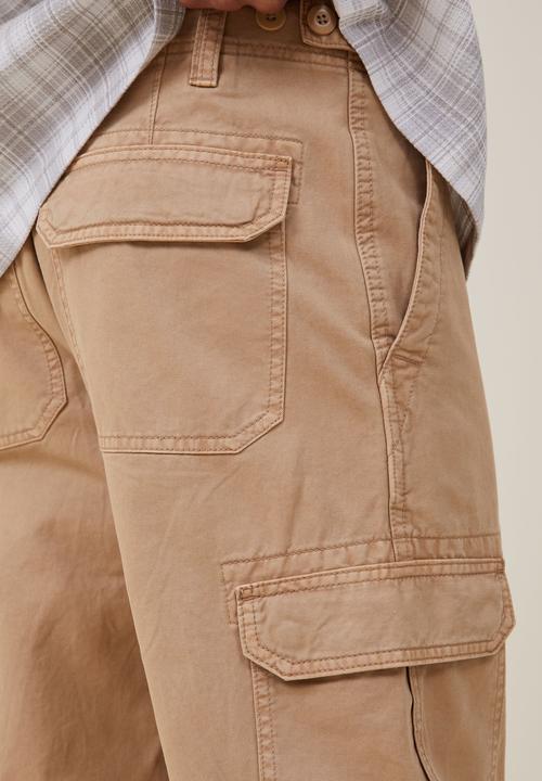 Cotton On - Tactical cargo pant - vintage mustard twill