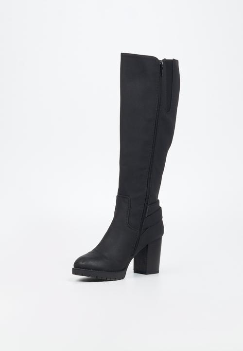 Miss Black - Delta 2 knee length boot - black