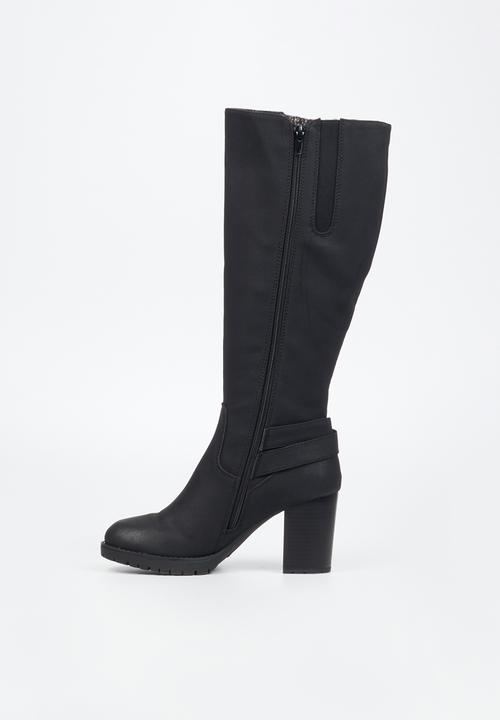 Miss Black - Delta 2 knee length boot - black