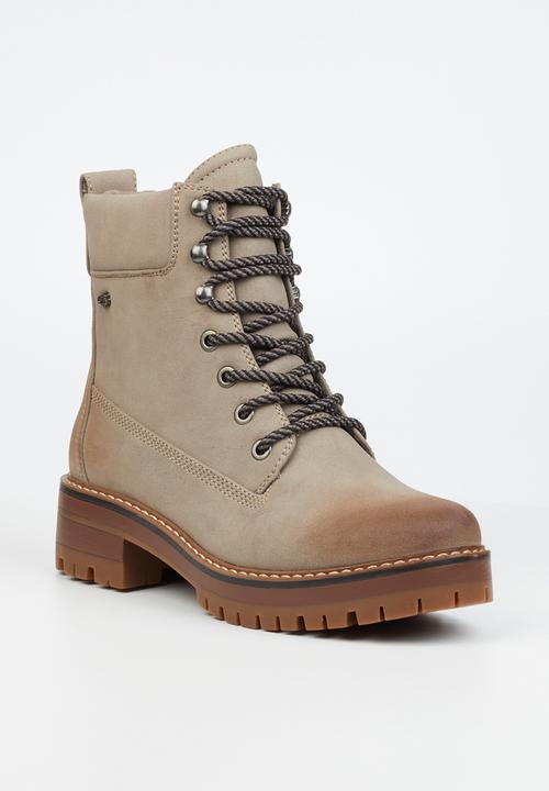 Miss Black - Fox1 lace-up ankle boot - grey