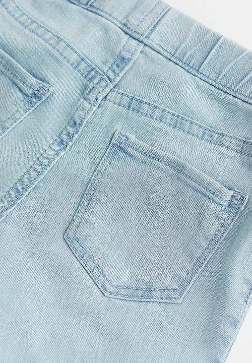 H&M - Denim leggings - light denim blue/unicorn