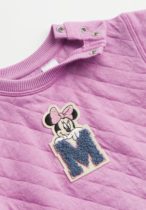 H&M - Printed sweatshirt - purple/minnie mouse