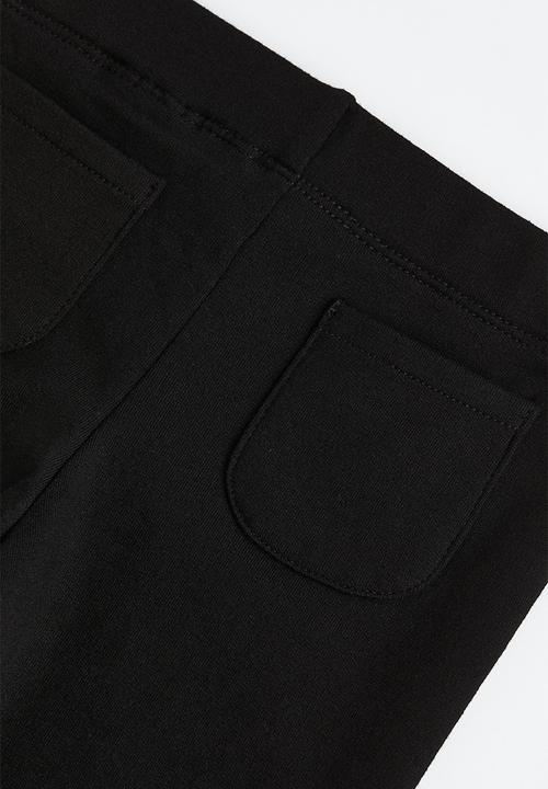 H&M - Brushed-inside leggings - black