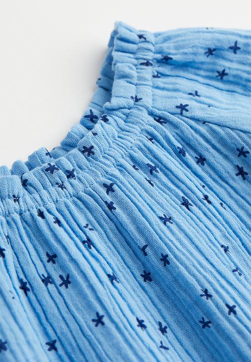 H&M - A-line dress - light blue/patterned