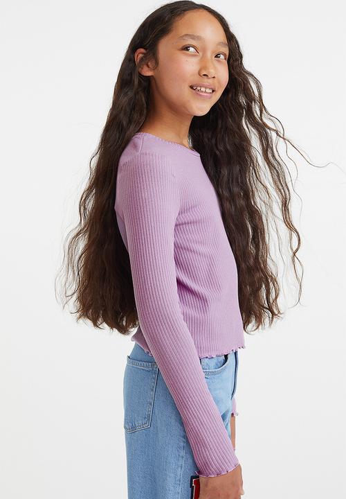 H&M - Cotton jersey top - purple