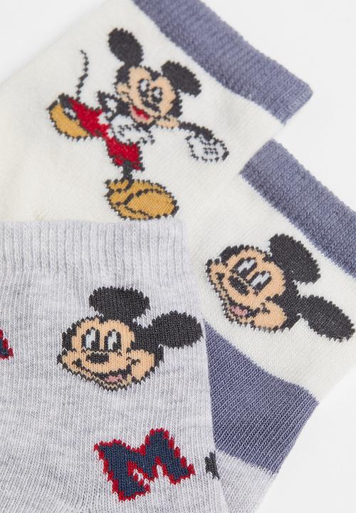 H&M - 3 Pack motif-detail socks - multi