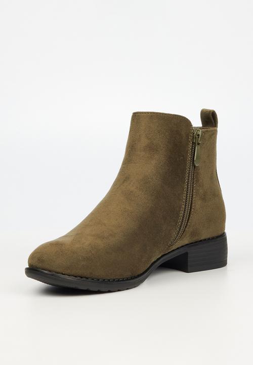 Butterfly Feet - Huda 7 ankle boot - olive