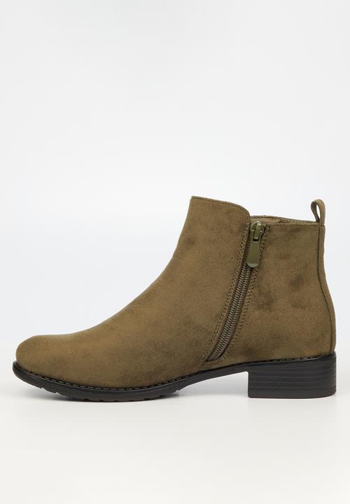 Butterfly Feet - Huda 7 ankle boot - olive
