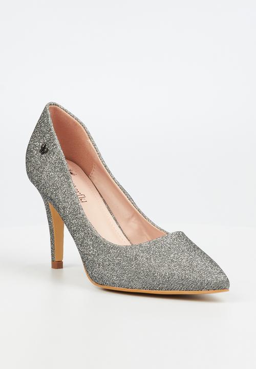 Butterfly Feet - Lexi 4 court heel - pewter