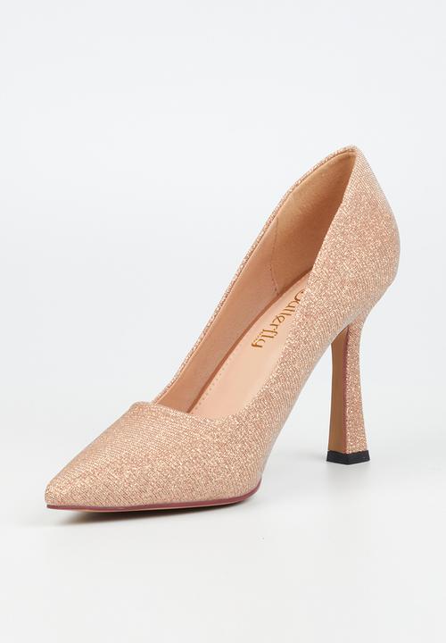 Butterfly Feet - Lexi 4 court heel - rose gold