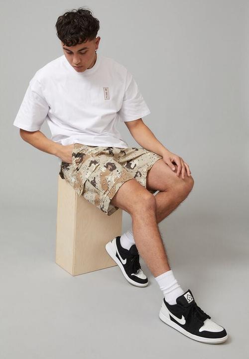 Factorie - Rip stop cargo short - desert camo