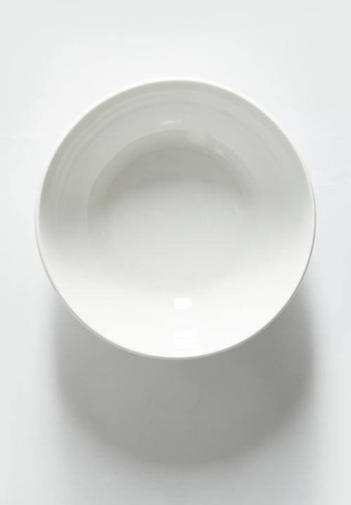 Excellent Houseware - 12 pc porcelain dinnerware set - white