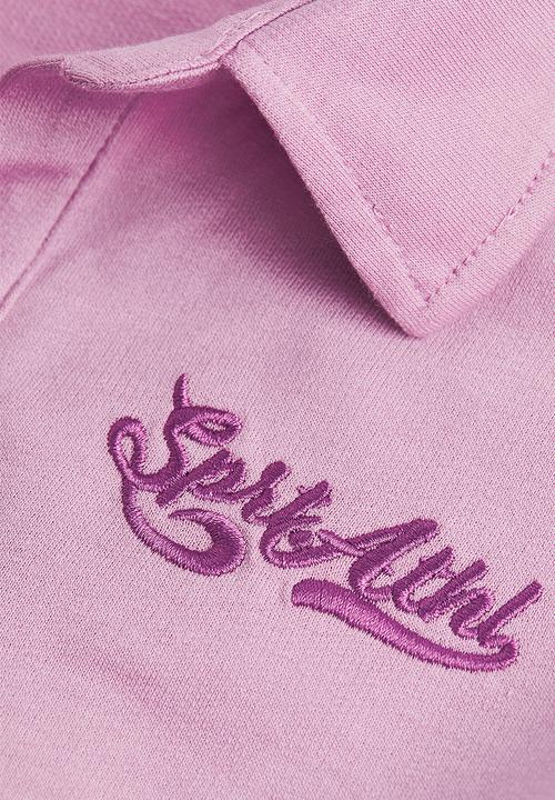 H&M - Cotton rugby shirt - light purple/sprt athl