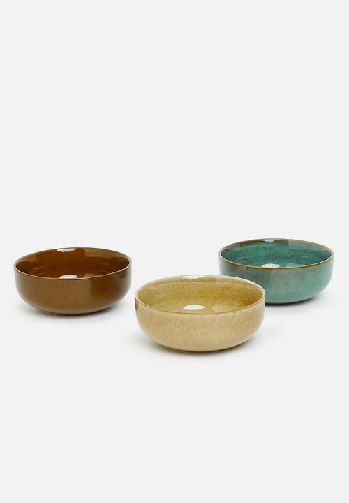 Excellent Houseware - Tapas bowl set of 3 - multi