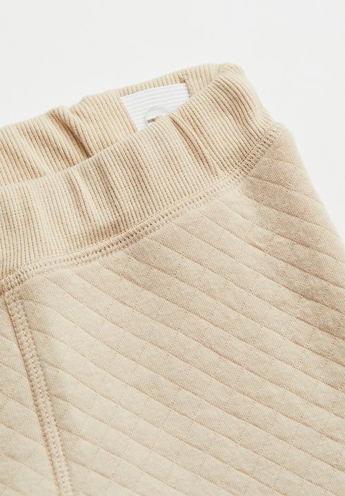 H&M - 2 Piece quilted set - beige