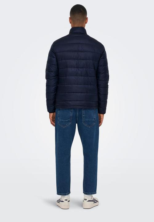 Only & Sons - Onscarven quilted puffer otw - navy