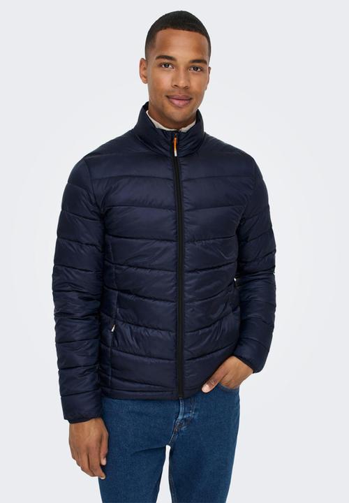 Only & Sons - Onscarven quilted puffer otw - navy