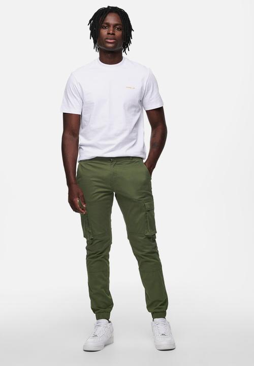 Only & Sons - Onscam stage cargo cuff pk - olive