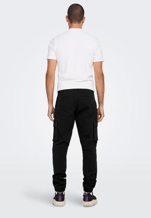 Only & Sons - Onscam stage cargo cuff pk - black