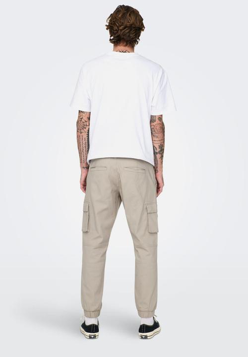 Only & Sons - Onscam stage cargo cuff pk - stone