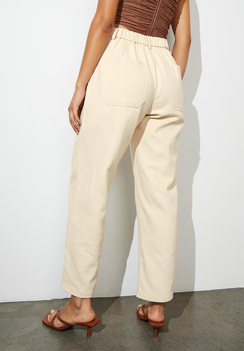 Superbalist - Patch pocket tapered trouser - ecru