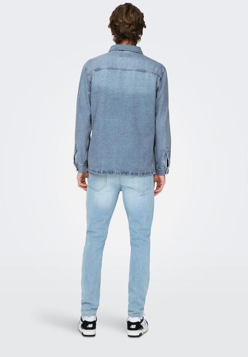 Only & Sons - Onssaka l. blue 4619 jacket vd - light blue