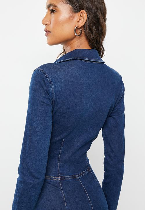 SISSY BOY - Groove babe: jumpsuit with front zip - med vintage