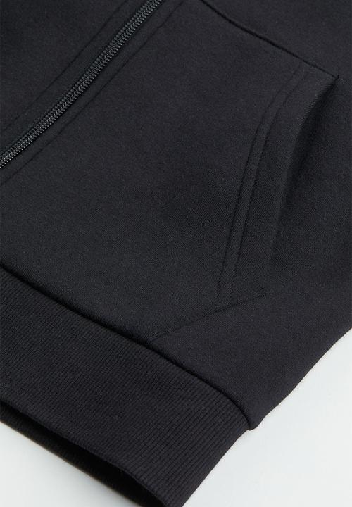 H&M - Zip-through hoodie - black