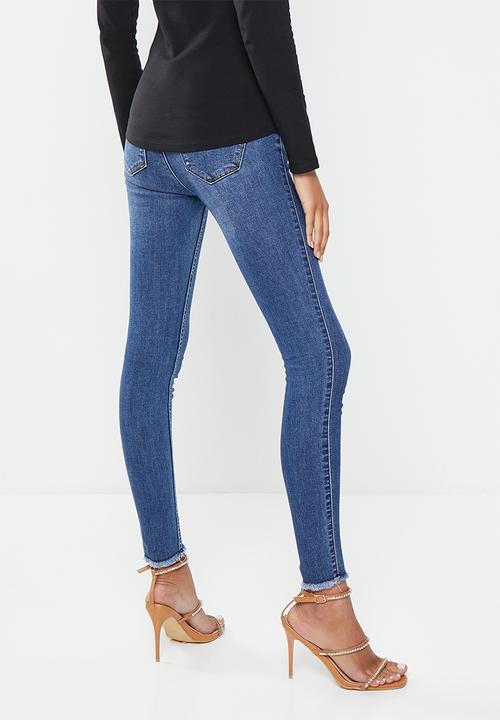 SISSY BOY - Twilight blue: jon jon basic skinny with patch - dark vintage