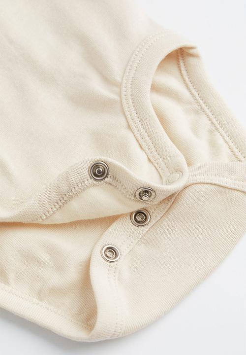 H&M - 3-Piece cotton set - beige/fox