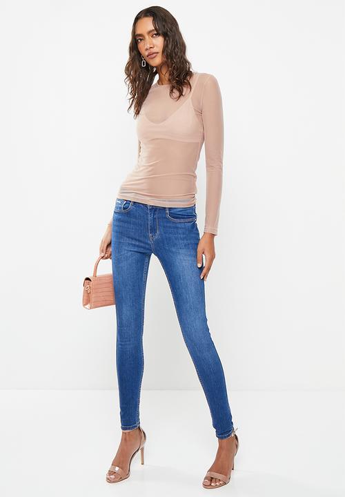 SISSY BOY - Cool blue: axel bumbooster skinny - azure blue 