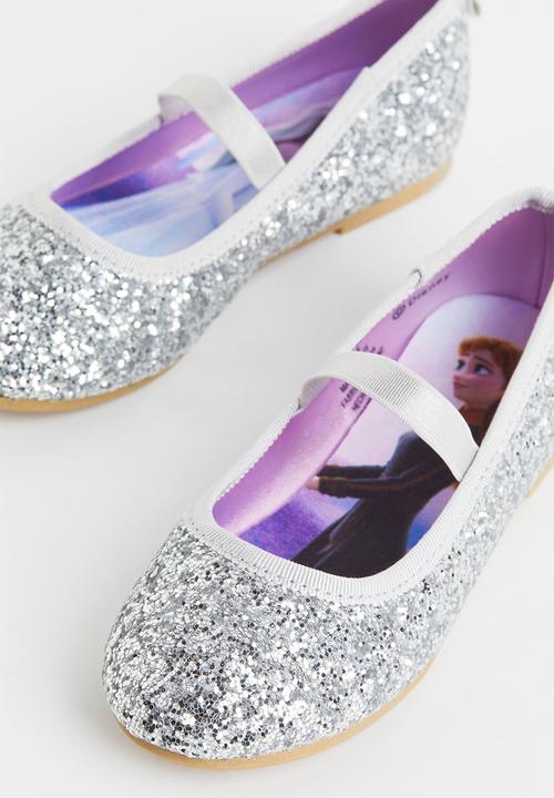 H&M - Glittery ballet pumps - silver-coloured/frozen