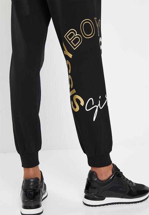 SISSY BOY - Maxed out: sweat pants with side pockets - black