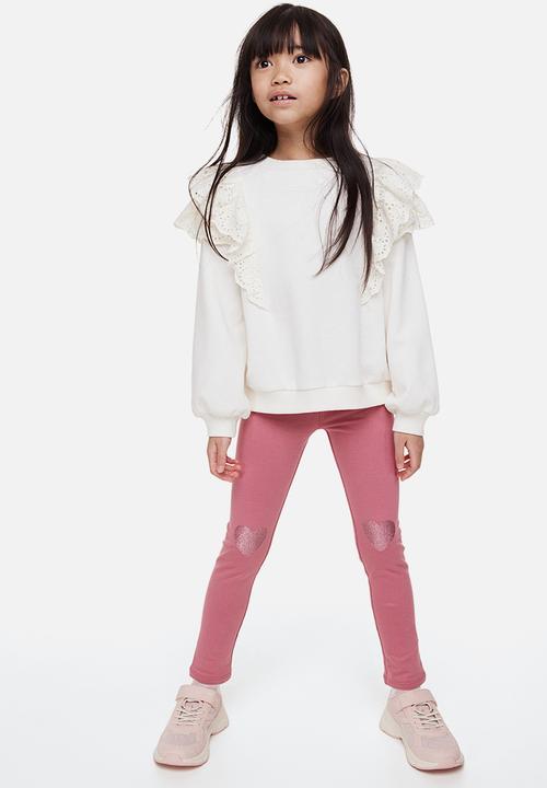 H&M - Leggings with brushed inside - pink