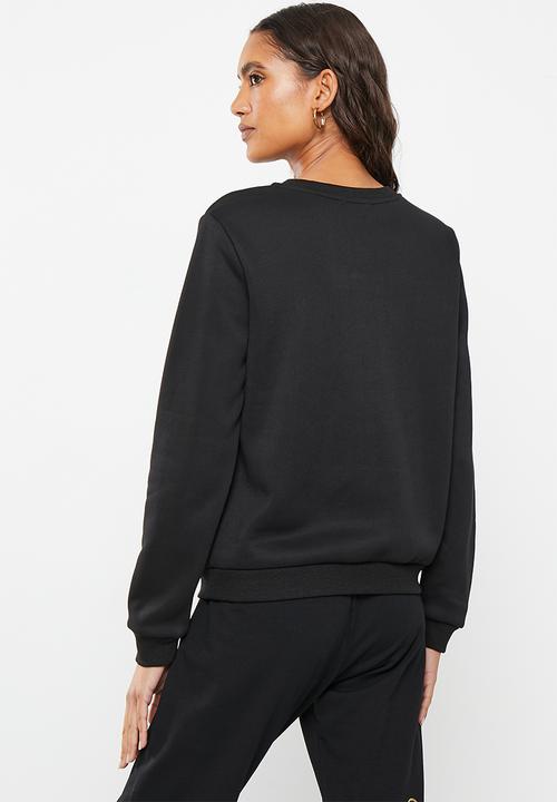 SISSY BOY - Mone: crew neck sweat top with long sleeves - black