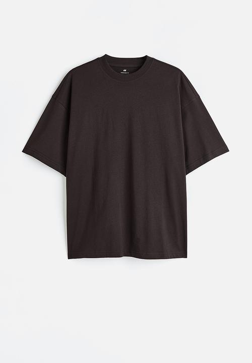 H&M - Oversized fit cotton T-shirt - black