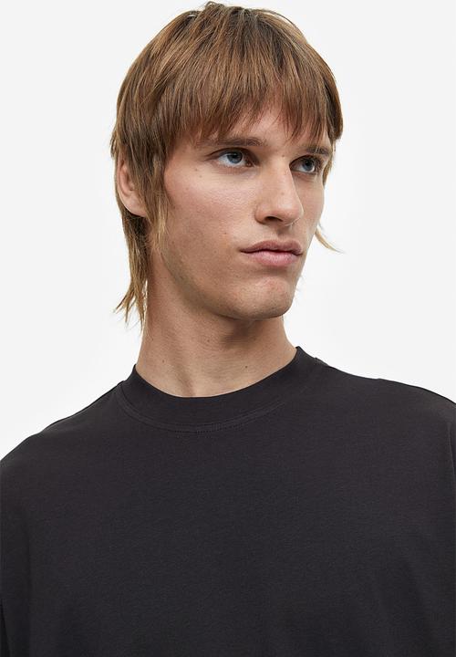 H&M - Oversized fit cotton T-shirt - black