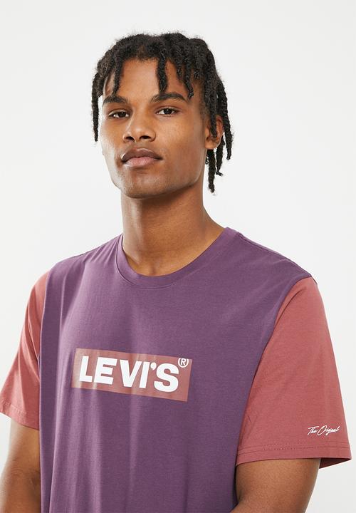 Levi’s® - Short sleeve relaxed fit tee colorblock bt - hortens