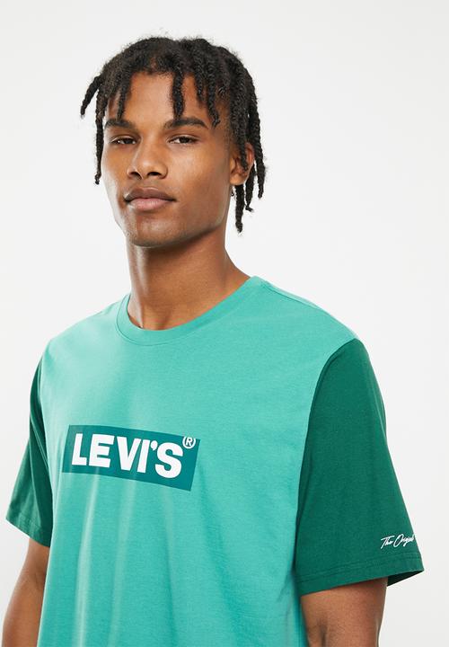 Levi’s® - Short sleeve relaxed fit tee colorblock bt - green