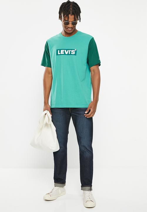 Levi’s® - Short sleeve relaxed fit tee colorblock bt - green