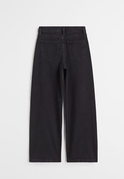 H&M - Wide high jeans - black