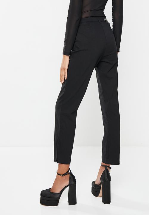 SISSY BOY - Classy: mid waist straight leg trouser - black