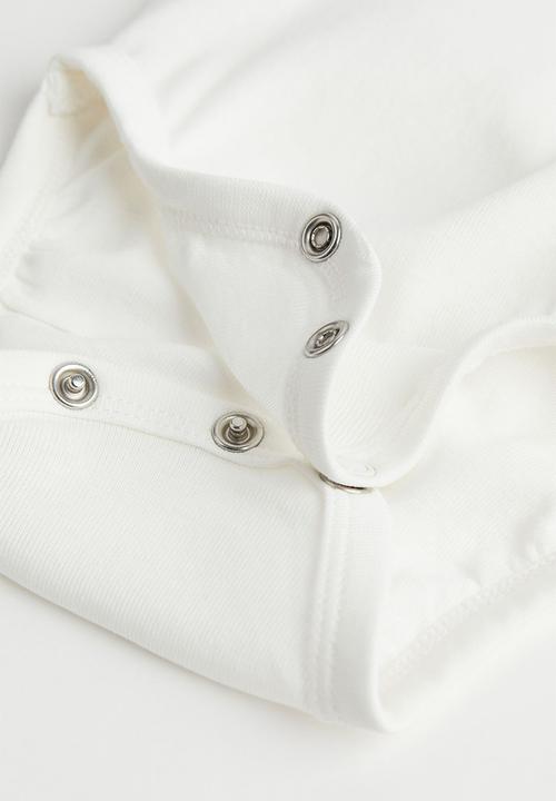 H&M - 3-Piece cotton set - cream/born 2022